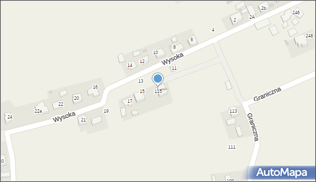 Radostowice, Graniczna, 115, mapa Radostowice