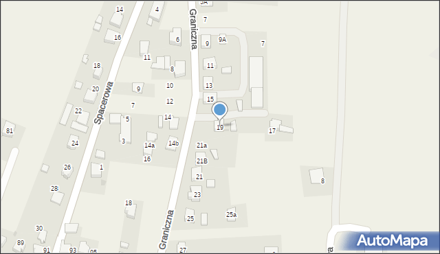 Radostowice, Graniczna, 19, mapa Radostowice