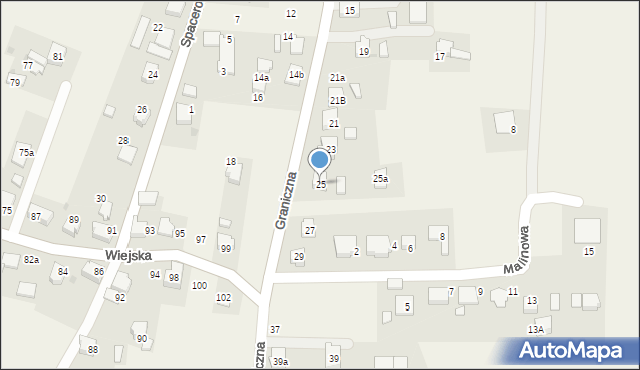 Radostowice, Graniczna, 25, mapa Radostowice