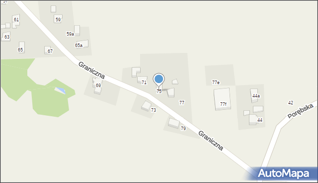 Radostowice, Graniczna, 75, mapa Radostowice