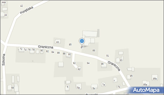 Radostowice, Graniczna, 87, mapa Radostowice