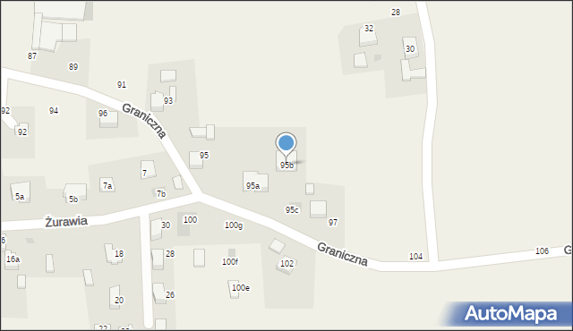 Radostowice, Graniczna, 95b, mapa Radostowice