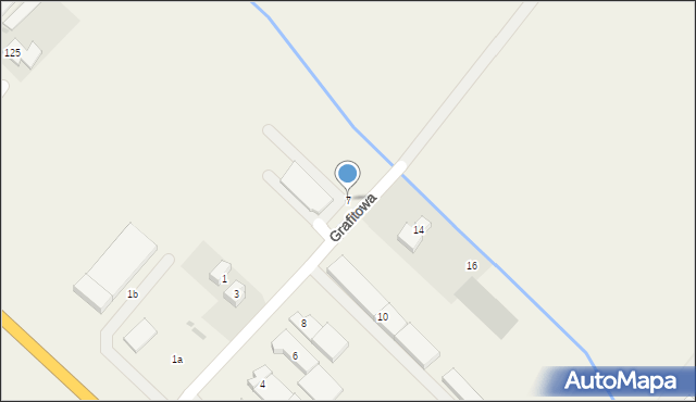 Radwanice, Grafitowa, 7, mapa Radwanice