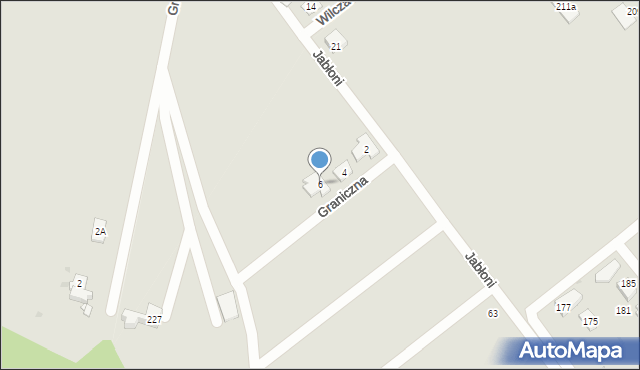 Radzionków, Graniczna, 6, mapa Radzionków