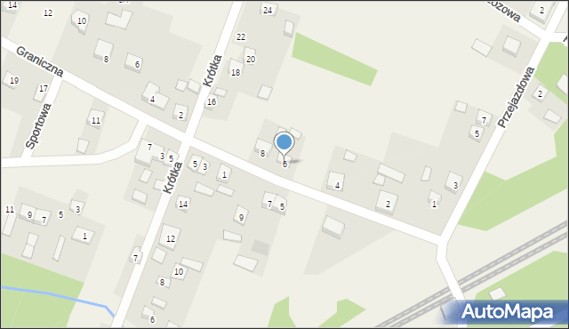 Radziwiłłów, Graniczna, 6, mapa Radziwiłłów