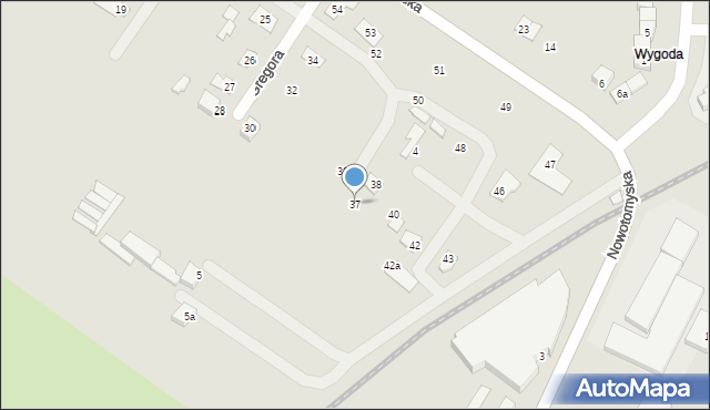 Rakoniewice, Gregora Józefa, ks., 37, mapa Rakoniewice