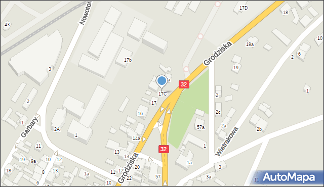 Rakoniewice, Grodziska, 17C, mapa Rakoniewice