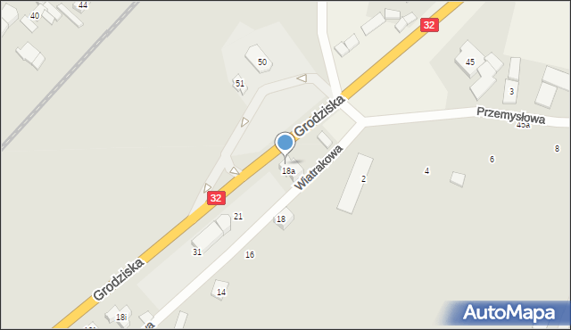 Rakoniewice, Grodziska, 18d, mapa Rakoniewice