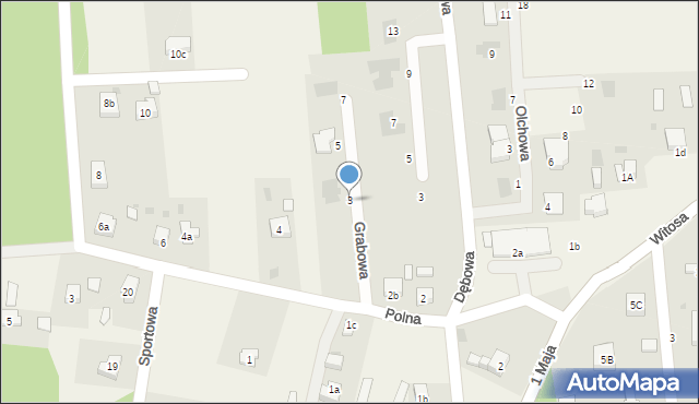 Raszówka, Grabowa, 3, mapa Raszówka