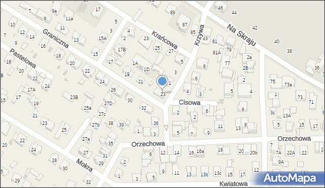 Raszyn, Graniczna, 23, mapa Raszyn