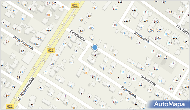 Raszyn, Graniczna, 4, mapa Raszyn