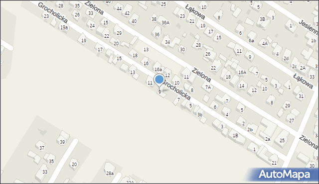 Raszyn, Grocholicka, 9, mapa Raszyn