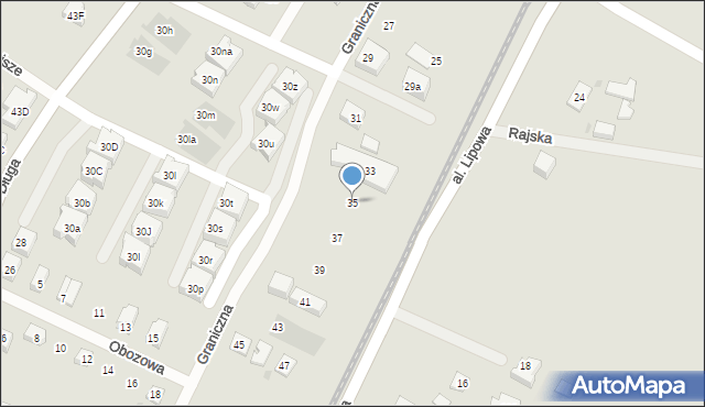 Reda, Graniczna, 35, mapa Reda