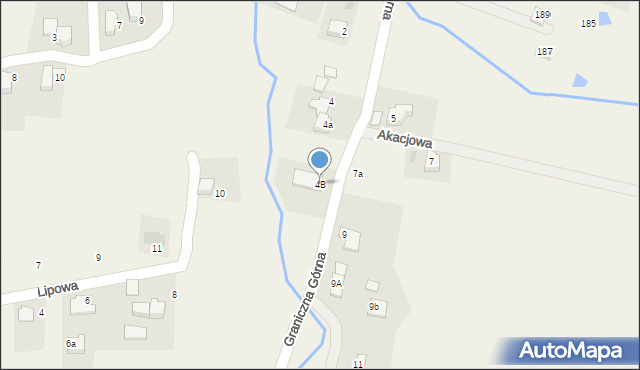 Roczyny, Graniczna Górna, 4B, mapa Roczyny