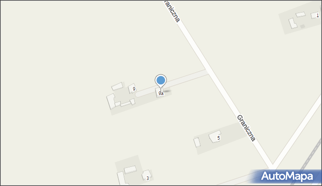 Ruda Wielka, Graniczna, 9a, mapa Ruda Wielka