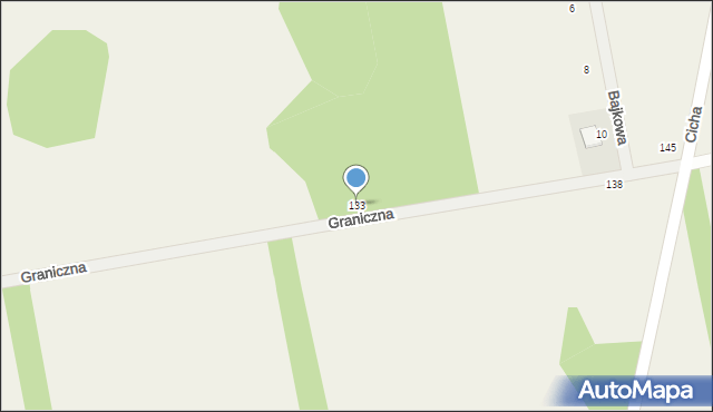 Rudka, Graniczna, 133, mapa Rudka