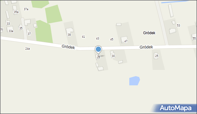 Ruszkowice, Gródek, 28, mapa Ruszkowice
