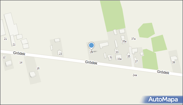 Ruszkowice, Gródek, 29, mapa Ruszkowice