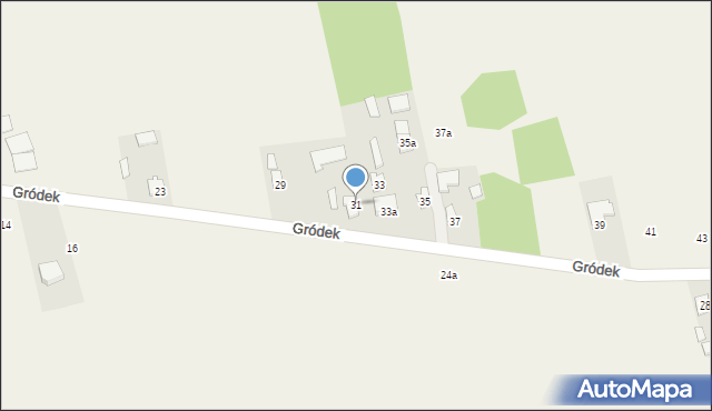 Ruszkowice, Gródek, 31, mapa Ruszkowice