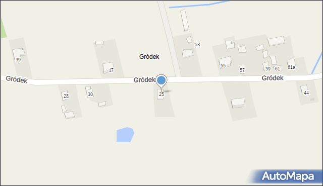 Ruszkowice, Gródek, 32, mapa Ruszkowice