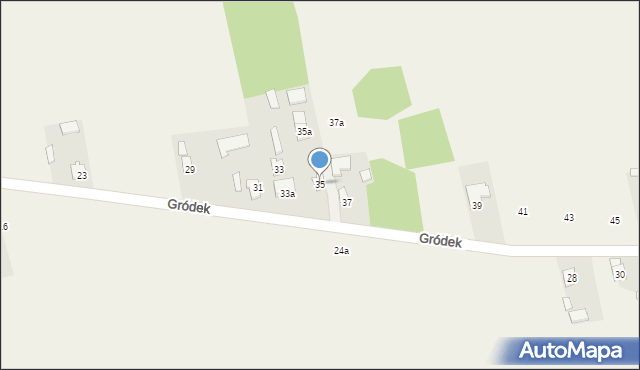 Ruszkowice, Gródek, 35, mapa Ruszkowice