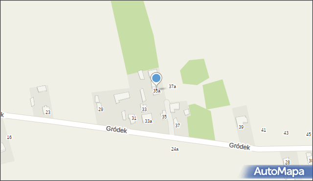 Ruszkowice, Gródek, 35a, mapa Ruszkowice