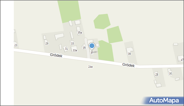 Ruszkowice, Gródek, 37, mapa Ruszkowice