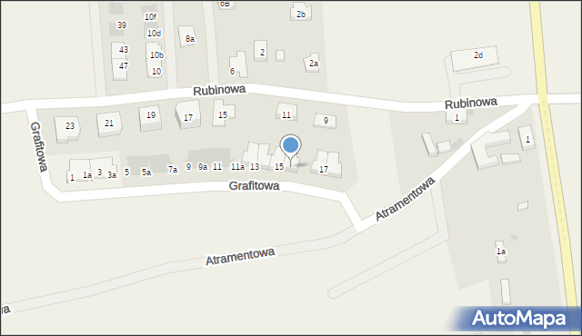 Ruszowice, Grafitowa, 15a, mapa Ruszowice