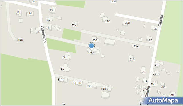 Rybnik, Graniczna, 75e, mapa Rybnika