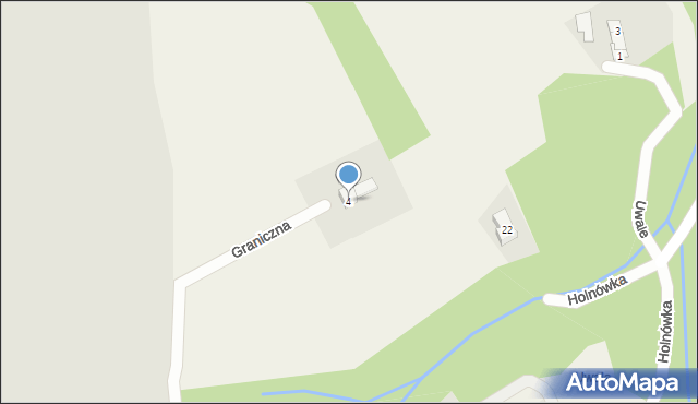 Rychwałd, Graniczna, 4, mapa Rychwałd