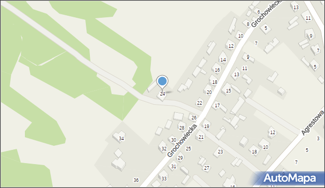 Ryczów, Grochowiecka, 24, mapa Ryczów