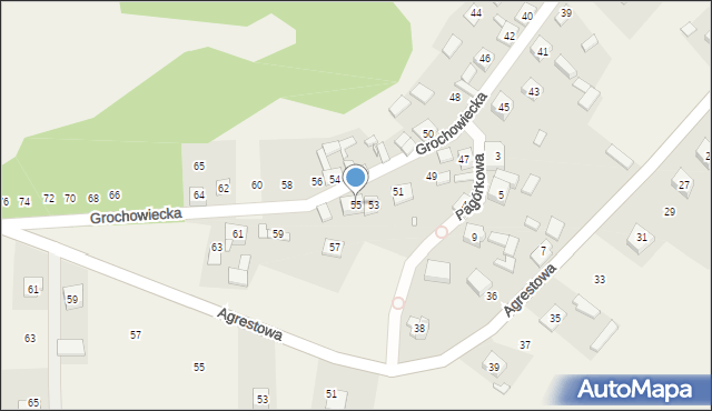 Ryczów, Grochowiecka, 55, mapa Ryczów