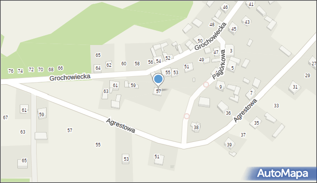 Ryczów, Grochowiecka, 57, mapa Ryczów