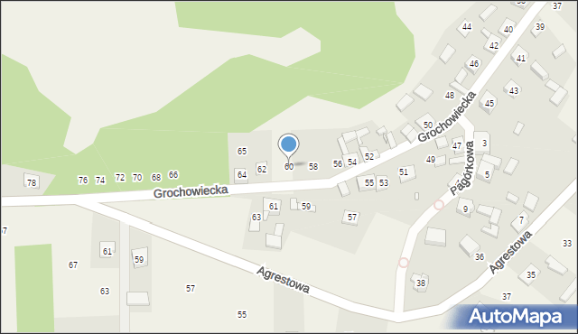 Ryczów, Grochowiecka, 60, mapa Ryczów