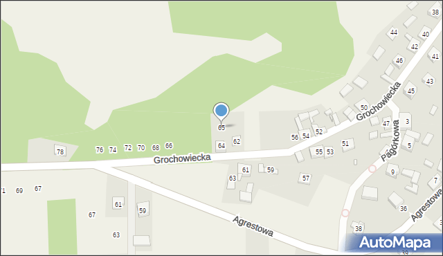 Ryczów, Grochowiecka, 65, mapa Ryczów