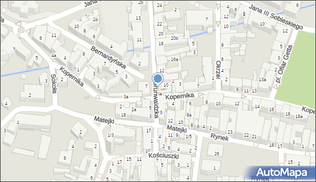 Rzeszów, Grunwaldzka, 10b, mapa Rzeszów