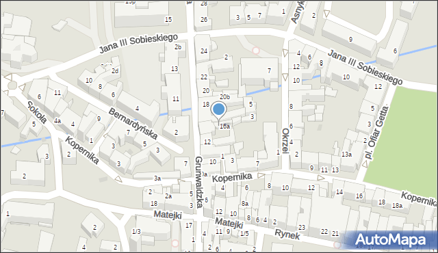 Rzeszów, Grunwaldzka, 16c, mapa Rzeszów