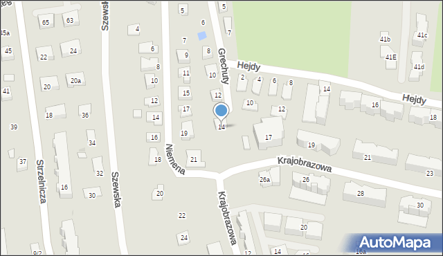 Rzeszów, Grechuty Marka, 14, mapa Rzeszów