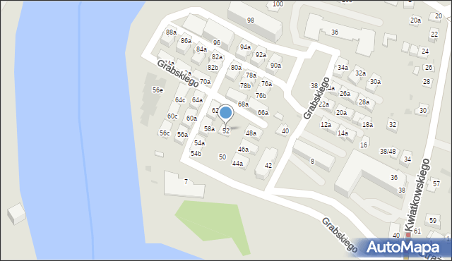 Rzeszów, Grabskiego Władysława, 52, mapa Rzeszów