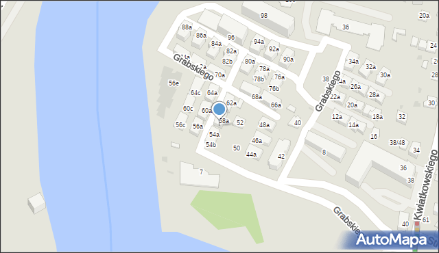 Rzeszów, Grabskiego Władysława, 58b, mapa Rzeszów