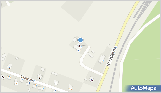 Sadlinki, Grudziądzka, 3a, mapa Sadlinki
