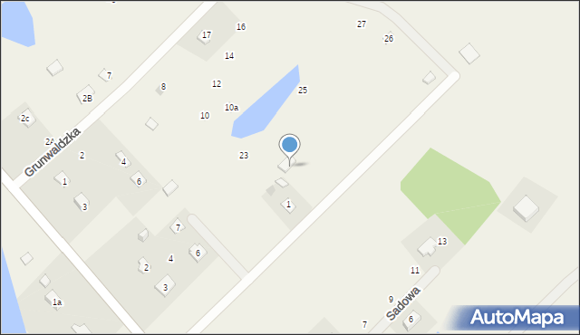 Sajzy, Grunwaldzka, 14, mapa Sajzy