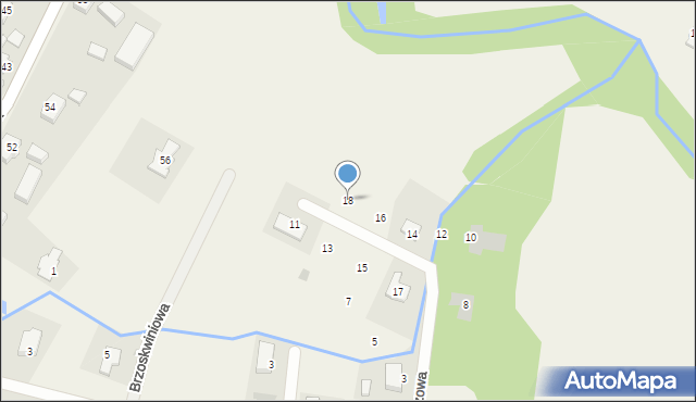 Santocko, Gruszowa, 18, mapa Santocko
