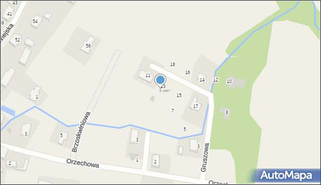 Santocko, Gruszowa, 9, mapa Santocko