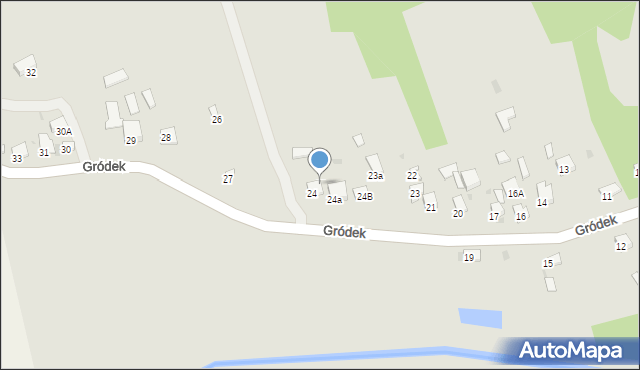 Sędziszów, Gródek, 25, mapa Sędziszów