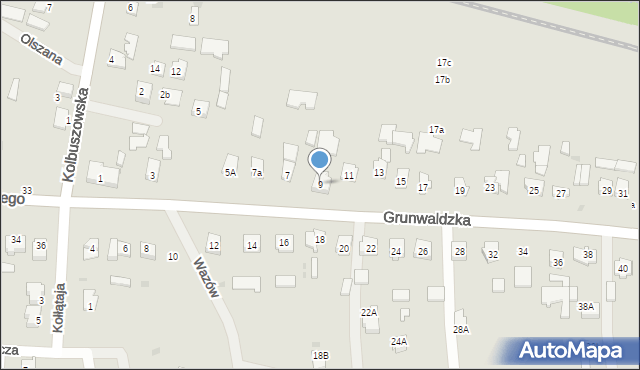 Sędziszów Małopolski, Grunwaldzka, 9, mapa Sędziszów Małopolski