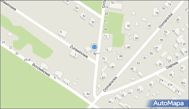 Siedlce, Grzybowa, 76, mapa Siedlce