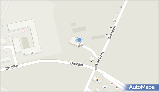 Siedlce, Graniczna, 29A, mapa Siedlce