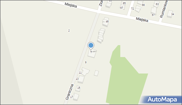 Siemianice, Graniczna, 7, mapa Siemianice