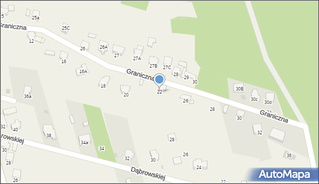 Sieniczno, Graniczna, 22, mapa Sieniczno